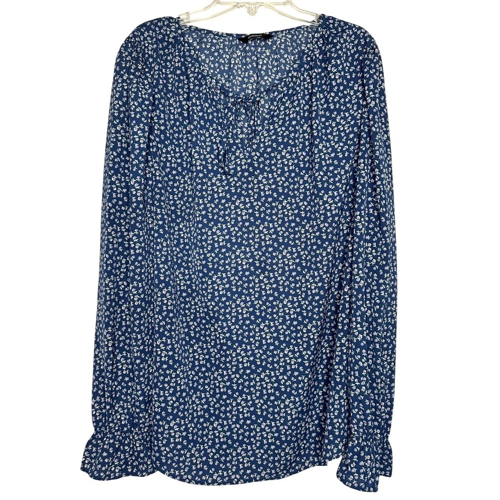Dokotoo Women Blouse Large Floral‎ Dressy Puff Long Sleeve Office Peasant Top